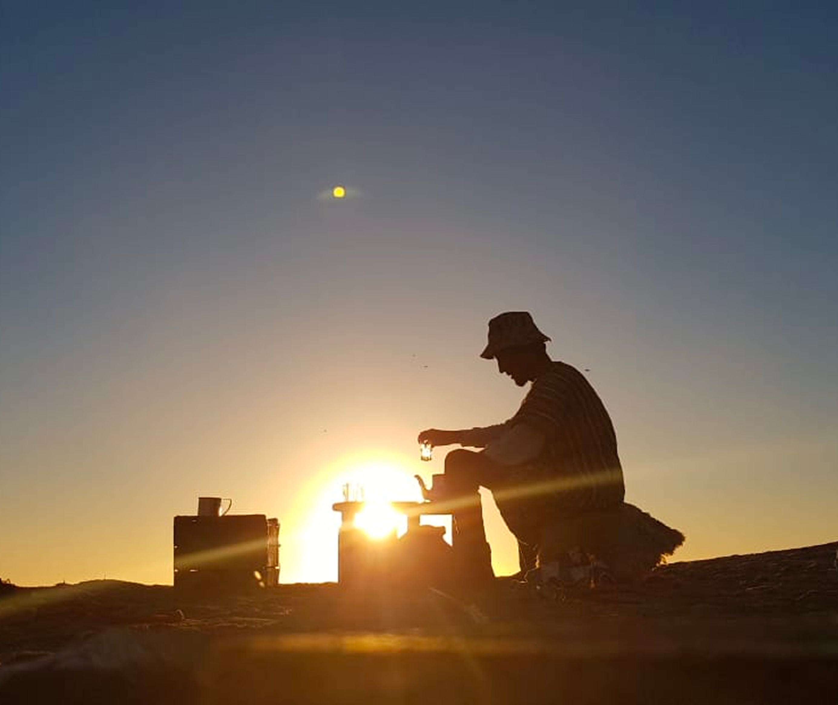 Hassan Biscoo surfing in Mirleft, Morocco